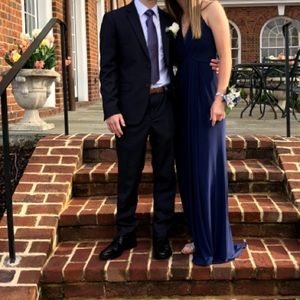 Navy prom dress